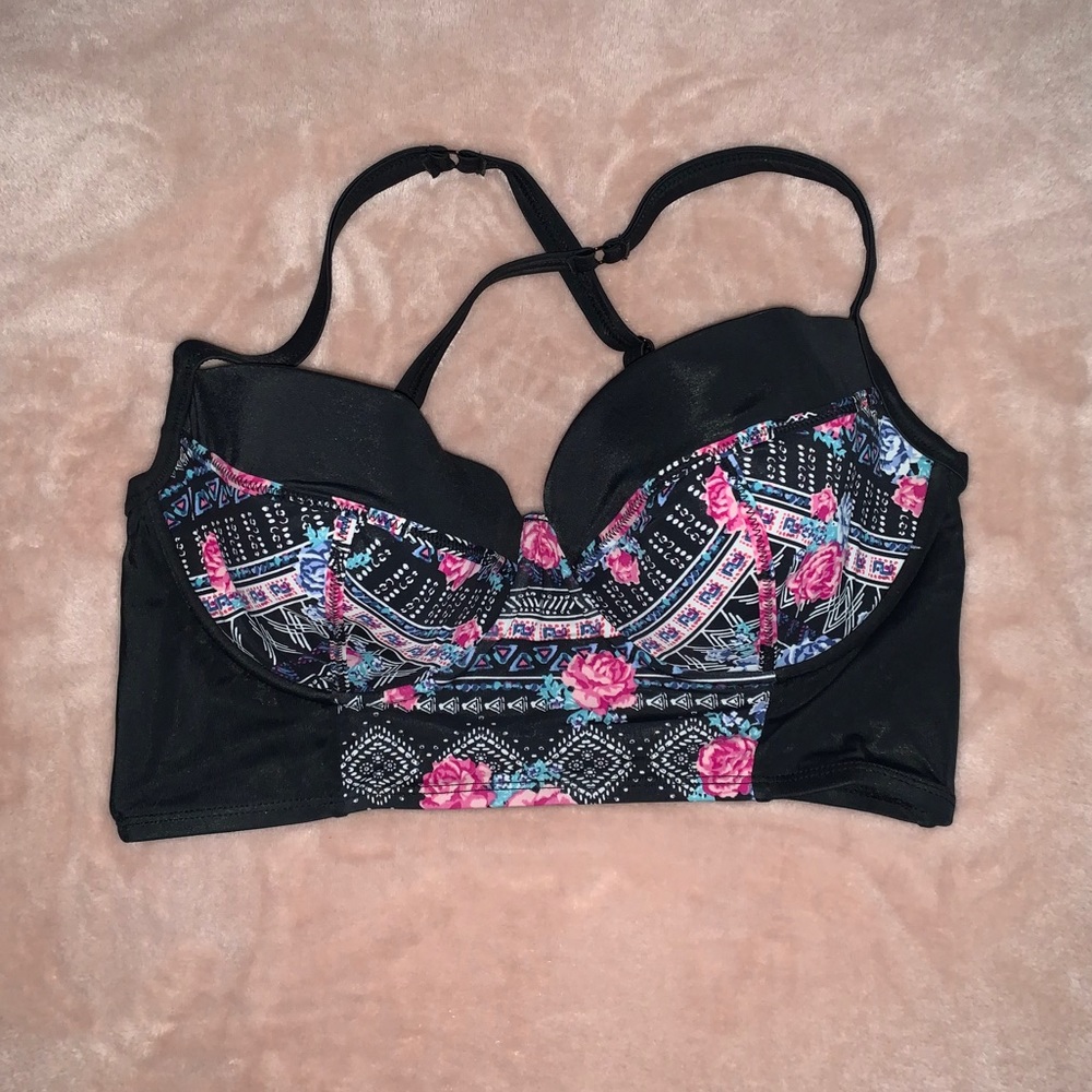 Torrid floral bikini top